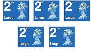 5 x Large Letter 2nd Class Second Class Postage Stamps Self Adhesive