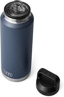 YETI Rambler Bottle Chug, Vaccum Insulated Stainless Steel Bottle with Chug Cap, Navy, 46 oz (1.4 L)