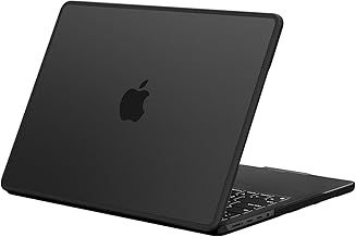 BlueSwan Case compatible for 2021-2024 MacBook Pro 16 inch M4 A3403 A3186 M3 A2991 M2 A2780 M1 A2485 Pro/Max with Touch ID, TPU Frame + Ultra-thin PC Matte Protective Cover, Frosted Black