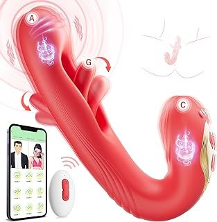 Vibrator Adult Sex Toys for Women - Flapping G Spot Vibrators Couples Sex Toys, 9*9 Modes Silent APP Remote Control Vibrator for Vaginal & Clitoris Stimulation, Anal Dildo Sex Toys4couples Men & Women