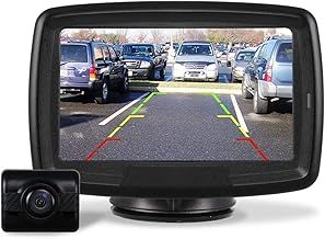 TD-2 Digital Wireless Reversing Camera IP68 Waterproof Backup Camera Stable Signal Reverse Camera Kit with Night Vision Car Rear View Camera 4.3'' LCD Monitor 12V-24V