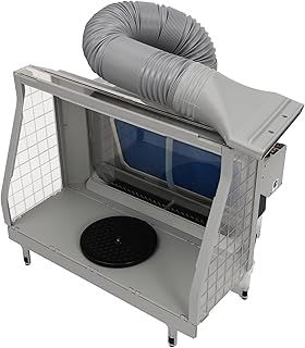 Airbrush Spray Booth Kit Airbrush Toy Model Parts Spray Booth Hose Kit with 3 LED Light Tubes & Powerful Fan 2-Layer Filter for Painting Crafts Nails Art Cakes T-Shirts and Hobby DIY
