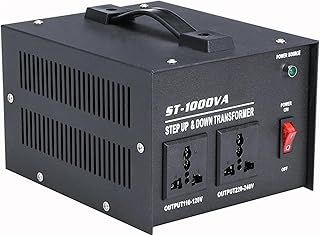1000W Voltage Transformer Us to Uk, Step up Voltage Converter 110 to 220v, Step down Transformer 240v to 110v, 1000VA Voltage Converter with Uk Standard Plug and Circuit Break Protection