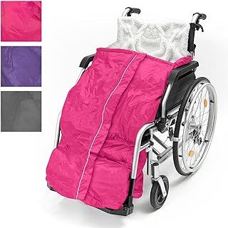 Mobility Smart Luxury Wheelchair Cosy with Inside Pocket & Easy Zip - Medium - Pink | Adult 100% Waterproof Weather Proof Fleece Lined Warm Comfort Blanket Leg Cover Zipped