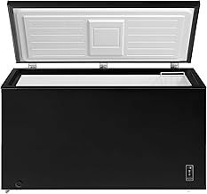 CCFZ420BK Freestanding Chest Freezer 418L Capacity for Garages, Outbuilding and Sheds, Featuring Basket, Refrigeration Mode, Temperature Control and 4 Star Freezing Rating - In Black