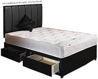 Single 3ft Divan Bed 2 Drawer with Orthopaedic Mattress.