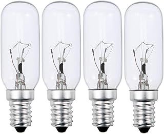 40w E14 Cooker Hood Light Bulb 230V 320lm T25 Extractor Fan Bulb SES Appliance Lamp Oven Light Bulb Warm White 2700K Dimmable 4-Pack.