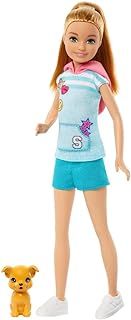 Barbie Stacie Doll with Pet Dog, From Barbie and Stacie to the Rescue Movie Toys, Blonde Hair Doll, HRM05