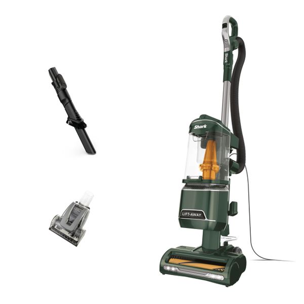 Shark Corded Upright Vacuum Cleaner 1.1L with Anti Hair Wrap Technology, Pet Model, LED Headlights, Lift-Away, Anti-Allergen, 8m Cord, 750W, 3 Attachments inc Pet Tool, Green, NZ691UKT