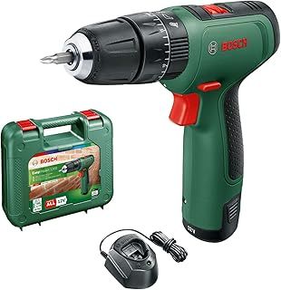 Bosch Home and Garden DIY tools 06039D3170 Cordless Hammer Drill EasyImpact 1200 (1x battery, 12 volt system, in carrying case)