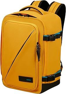 American Tourister Take2Cabin - Ryanair cabin bag 25 x 20 x 40 cm, 24 L, 0.40 kg, hand luggage, aircraft backpack S Underseater, yellow (yellow)