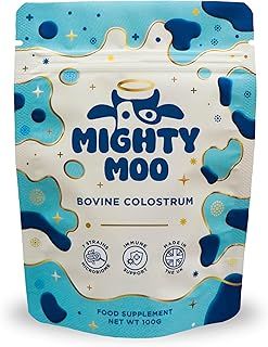 Bovine Colostrum Powder Supplement with Probiotics for Gut Health, Immune Support & Bloating, High IgG Levels Unflavoured, 30 Servings 100g.