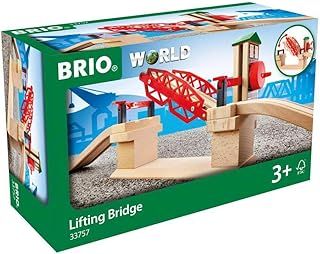 BRIO World Lifting Bridge for Kids Age 3 Years Up - Wooden Railway Train Accessories and Add Ons