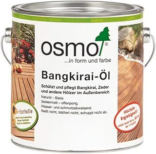 Osmo 006 Bangkirai Decking & Furniture Oil Wood Oil. Protects, Maintains & Beautifies. 2.5 Litres