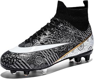 VTASQ Boys' Football Boots Kids Astro Turf Trainers Spikes Non-Slip Junior Football Shoes Outdoor Athletic Sneakers Football Shoes Unisex