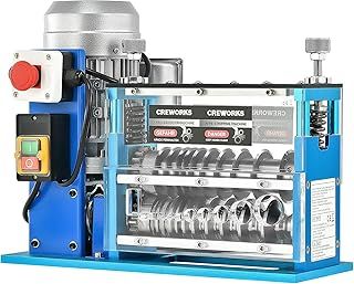 CREWORKS Electric Wire Stripping Machine 370W Automatic Cable Stripping Machine 1.5mm ~ 38mm Cable Stripper Copper Recycle Wire Stripper with 11 Multi-Holes