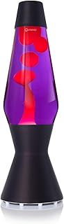 Black and Copper Lava Lamp (Black - Violet/Red)