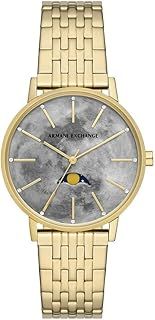 Armani Exchange Watch for Women, Multifunctional Movement and 36mm Case Size with Stainless Steel, Leather or Silicone Strap
