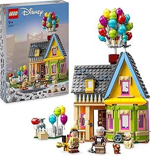 LEGO Disney and Pixar ‘Up’ House Buildable Toy with Balloons, Carl, Russell and Dug Figures, Collectible Model Set, Iconic Gift Idea for Kids, Girls & Boys 43217