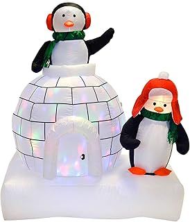 5ft Inflatable Penguins & Igloo