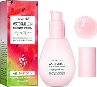 SUNDEER Watermelon Niacinamide Serum, Watermelon Hydrating Serum with Hyaluronic Acid, Moisturizing & Brightening, Lightweight Facial Serum