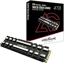 A93 4TB M.2 SSD Storage Expansion for PS5 Consoles with Heatsink, Up to 7400 MB/s, Gen 4 PCIe NVMe 2280, Expansion for PC & Playstation 5, SLC Cache Internal Solid state drive made in Taiwan