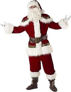 Morph Adult Santa Costume - Men's Father Christmas Fancy Dress Outfit - Santa Claus Costume for Holiday Celebrations