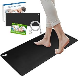 Grounding Mat Earthing UK for Improved Sleep, 30x100cm Earth Mat Grounding Sheet for Improved Sleep, Reduced Anxiety, Pain, Inflammation, Headache Relief, Balance (30x100CM)