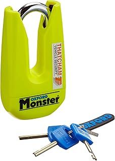 Oxford Monster Disc Lock Yellow - Sold Secure Gold OF36M