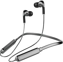 Bluetooth Neckband Earphones Sport Wireless Bluetooth Headphones Valentine's Day Gift for Him Her Running Cycling Gym Home Office Sweat-Resistant Wireless Earbuds with Noise Cancelling Mic Lightweight