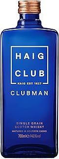 Haig Club Clubman Single Grain Scotch Whisky | 40% vol | 70cl | Matured Exclusively in Bourbon Casks | Scottish Whisky | Notes of Vanilla & Coconut | Also for Whiskey & Cola Drinks