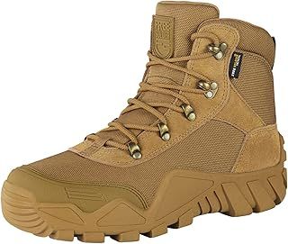 FREE SOLDIER Mens Military Boots mid-top Combat Tactical Boots Lace Up All Terrain Shoes for Hiking, Hunting, Working, Walking, Climbing