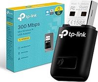 TP-Link TL-WN823N Mini USB WiFi Adapter for PC/Laptop, 300Mbps Wireless USB 2.0, Change wired connection into Hotspot, Ideal for HD video/gaming/Streaming, Supports Windows 11/10/8.1/7/XP,Mac OS,Linux