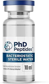 PhD Peptides Bacteriostatic Sterile Water - 10ml - Peptide Reconstitution Solution - Bac Water