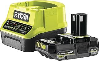 Ryobi RB1820C(130597008) 18V ONE+ 1 x 2.0Ah Battery & 2.0A Charger Kit, Green
