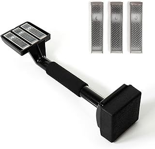 Non-Adjustable Carpet Knee Kicker and 3 Extra Nap Inserts/Grips - 16.5" Black Carpet Fitting Tool - for Positioning, Holding and Gripping Carpet