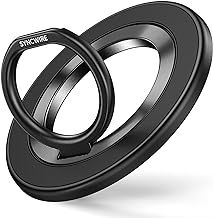 Magnetic Phone Ring Holder for MagSafe, Ring Stand Finger Grip Kickstand With Two-Sided Magnetic Compatible iPhone 16 Pro Max 15 14 13 12, Android, Samsung, MagSafe Accessories