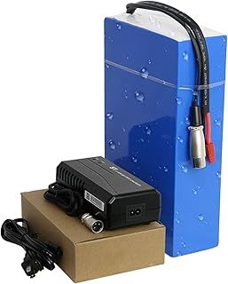 (UK Warehouse)24V/36V/48V/52V/72V Ebike Battery for 50W-3000W, 15Ah/20Ah/30Ah Large Capacity Waterproof PVC Electric Bicycle Battery, Bike Lithium Battery Pack