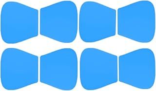 Electrode Gel Pads, Neck Massager Pads EMS Gel Pads Replacement Pads Accessories Updated Body Pads Gel Adhesive Compatible with Abs Belt 8 Pcs