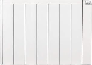 MYLEK Ceramic Panel Heater Radiator Electric with Programmable Digital Timer 2000w - Aluminium Wall Mounted Freestanding Slim White, IP24 Splashproof, LOT 20 Eco Design Energy Efficient (2000W)