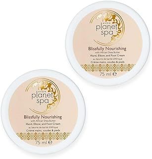 2 x Avon Planet Spa Blissfully Nourishing hand, elbow and Foot Cream with african shea cream