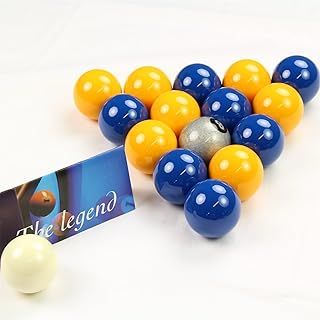 Aramith EXCLUSIVE Premier SILVER 8 BALL Edition BLUE & YELLOW Pool Balls