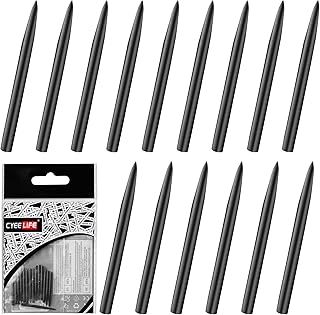 CyeeLife Replacement Steel Dart Points,Length 30mm,15 piece set,Dart accessories,Black