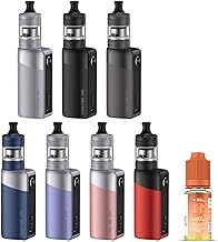 Innokin Coolfire Z60 Zlide Top Kit – 2500mAh 60W Vape Starter Kit – Upgraded Coolfire Z60 + Zlide Top Tank Top Fill E Cigarette Kit with Free 10ml Nicotine Free E Liquid (Black)