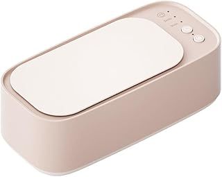 Ultrasonic Jewelry Cleaner High Capacity Cleaning Eyeglasses Machine Low Noise Ultrasonic Machine for Eyeglasses,Ring,Necklace,Watches,Jewelry (Pink)