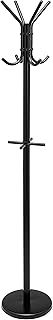 Amazon Basics Hat and Coat Stand Rack, Black, 29.5 x 29.5 x 167 cm (L x W x H)