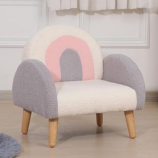 Dripex Toddler Chair, Kids Upholstered Armchair with Fleece Cover, Child Reading Chair for Girls and Boys Aged 2-6