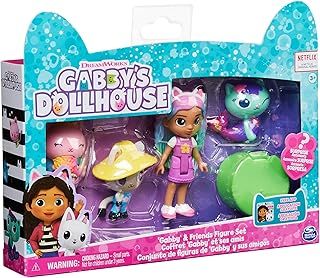 Gabby’s Dollhouse, Gabby and Friends Figure Set with Rainbow Gabby Doll, 3 Toy Figures and Surprise Accessory Kids’ Toys for Ages 3 and up