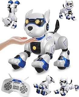 Dopetal Remote Control Dog Toys for Kids, Dog-e Programmable Interactive Follow & Touch Robot Dog, Robot Dogs that Act Like Real Dogs, Dog Robot Toy for Girls, Robotic Dogs for Kids, Robot Pet for Kid