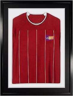 DIY Mounted Sports Shirt Display Frame 60 x 80cm - Black Frame, Black Mount, White Backing Card